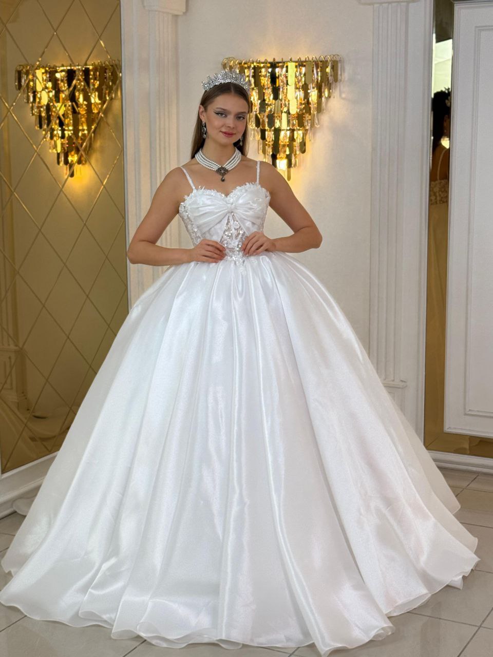 Celeste Crystal Wedding Ball Gown- Bridal