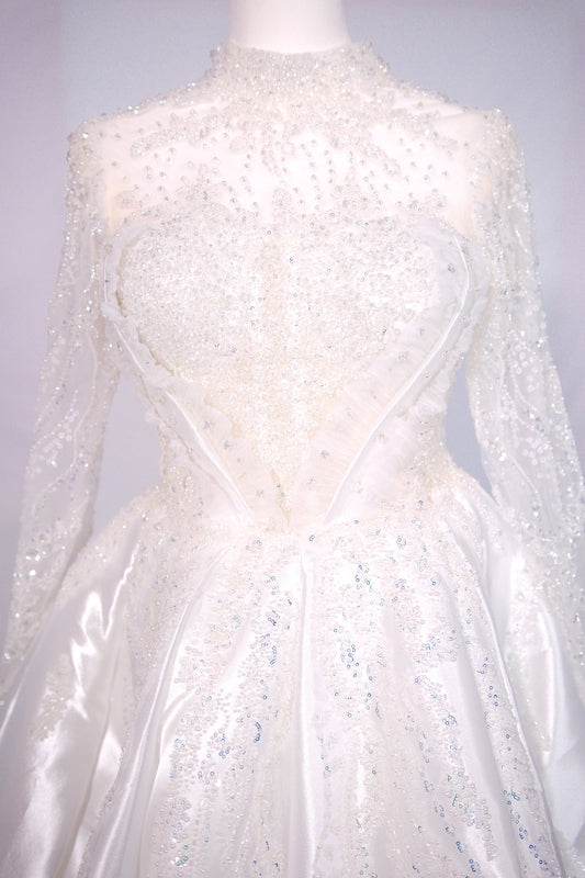 Crystal Reign High-Neck Gown- Bridal