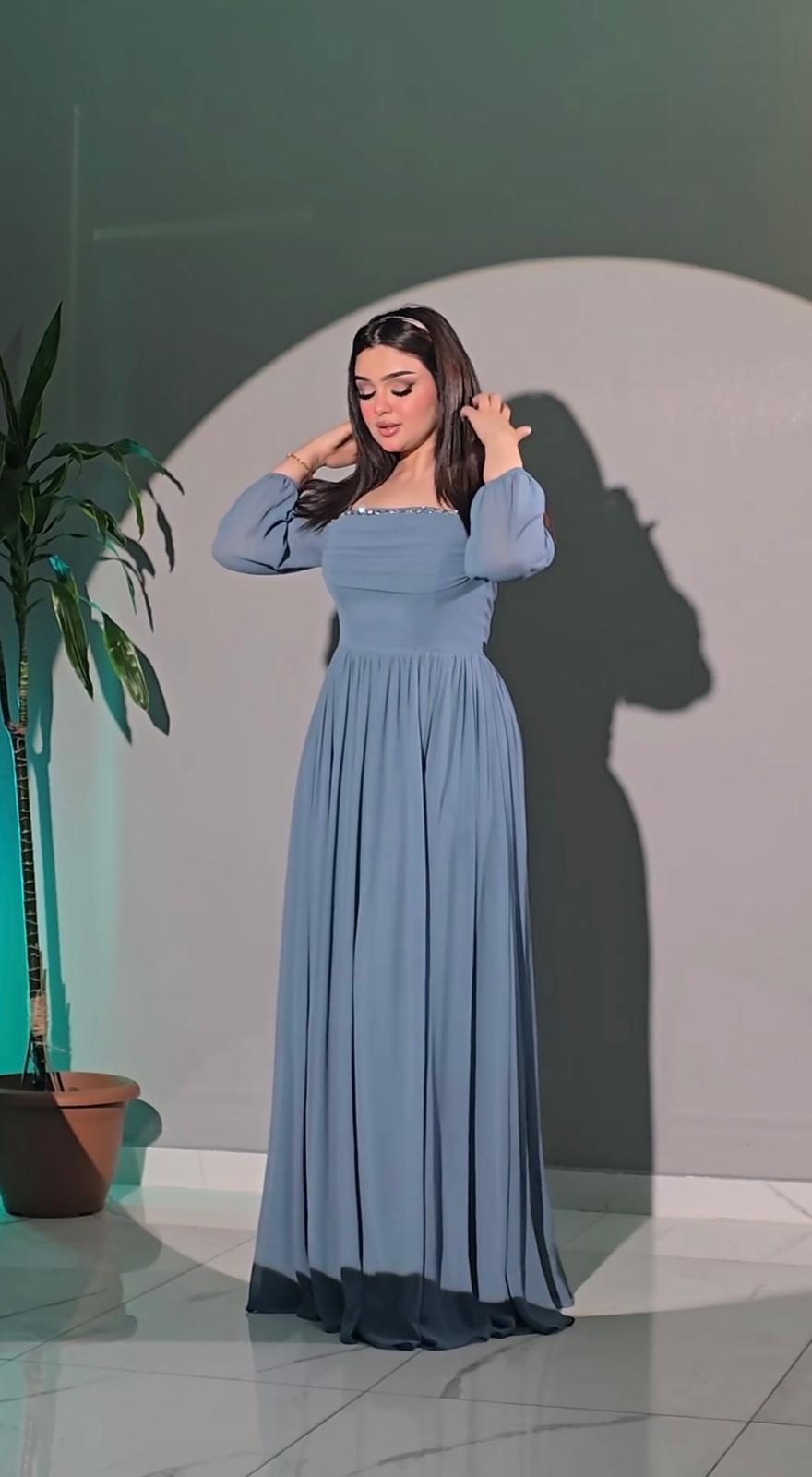 The Azure Whisper Gown