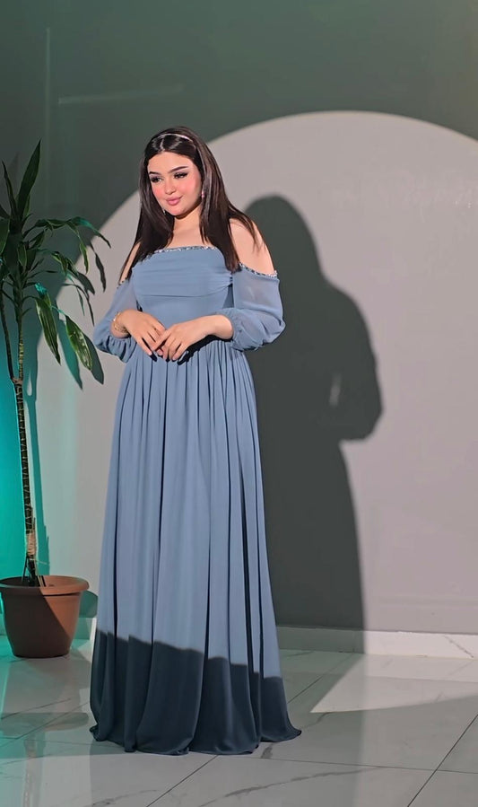 The Azure Whisper Gown