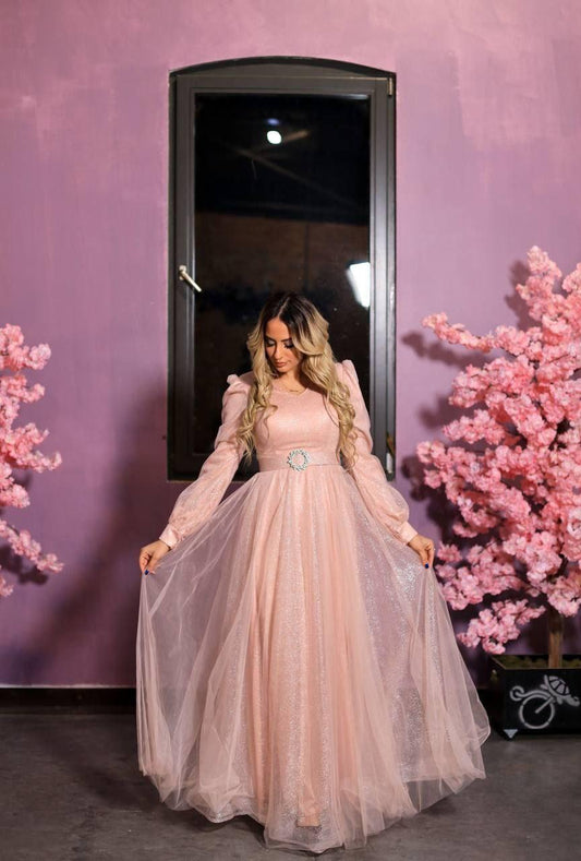 The Moonlit Orchid Gown