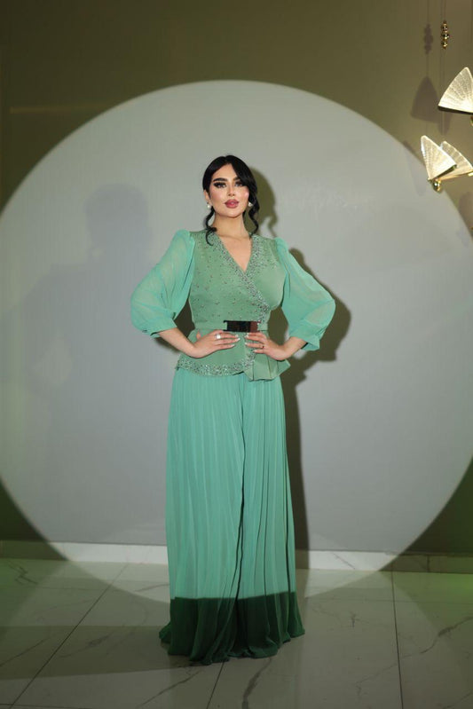 Luxe Pleated Two-Piece Set