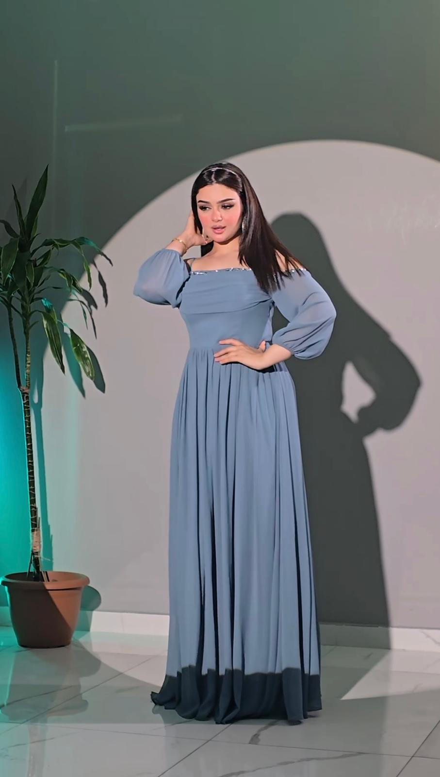 The Azure Whisper Gown
