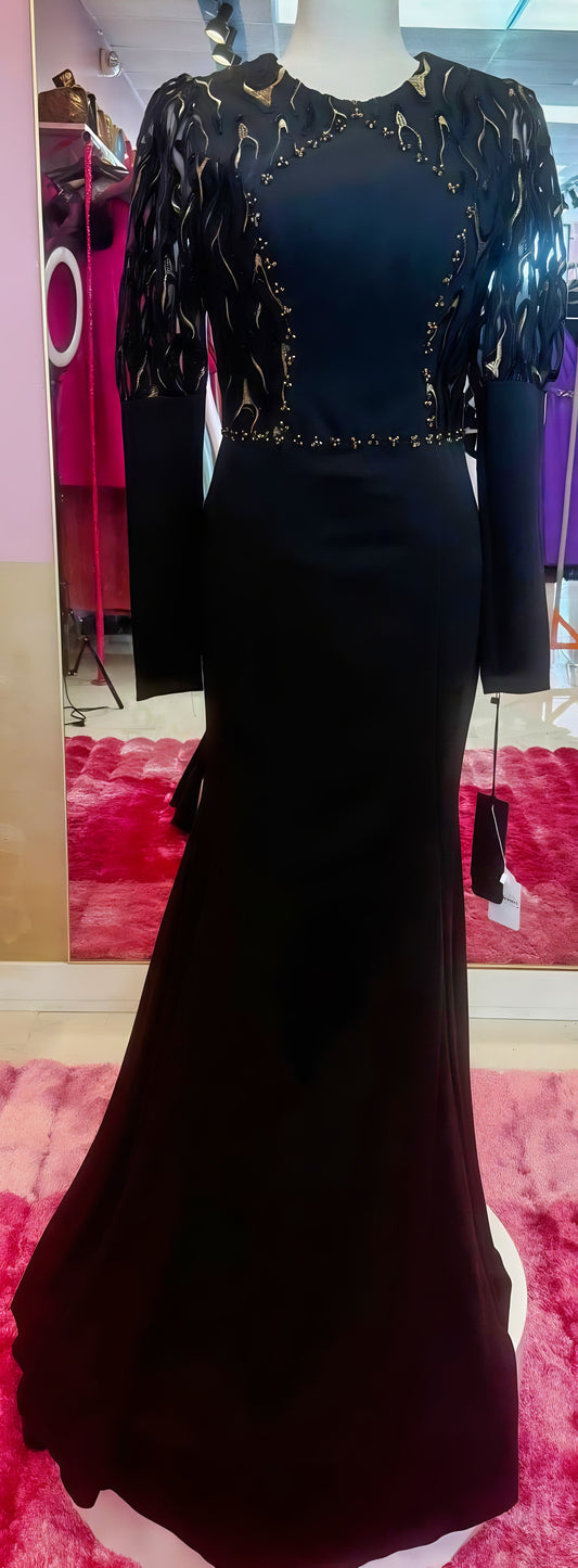 The Midnight Ember Gown