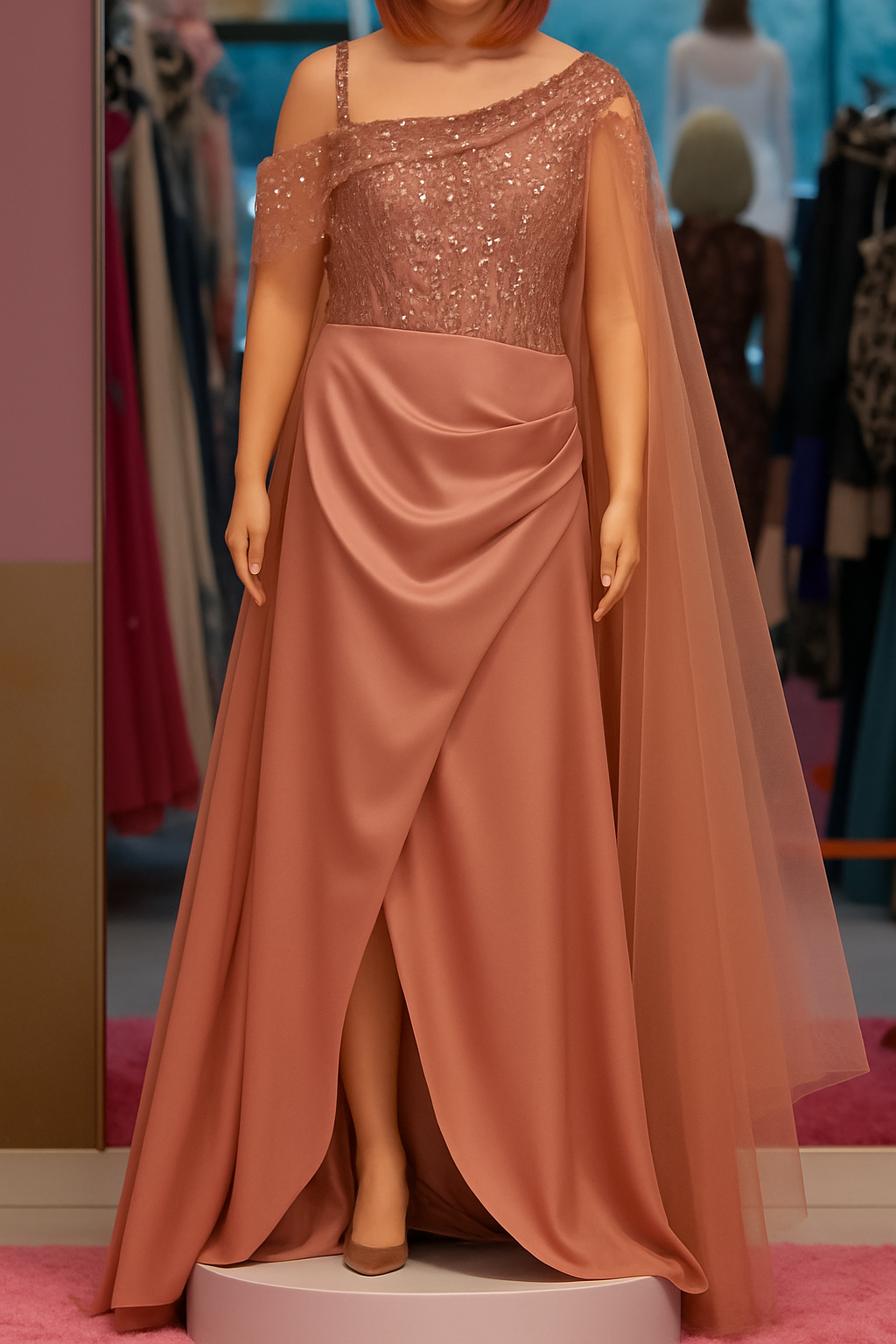Blushed Aura Gown