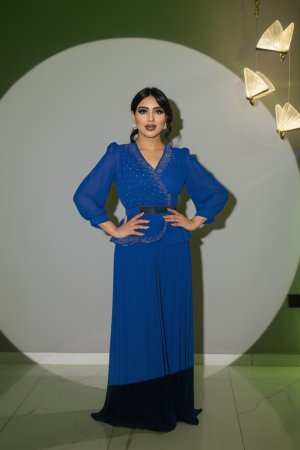 Luxe Pleated Two-Piece Set