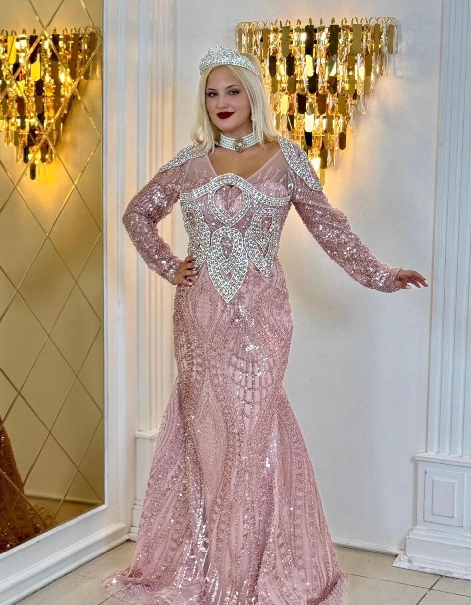 Majesty Gown with Crystal Embellishments - Couture