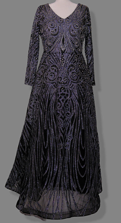 Midnight Mosaic Gown