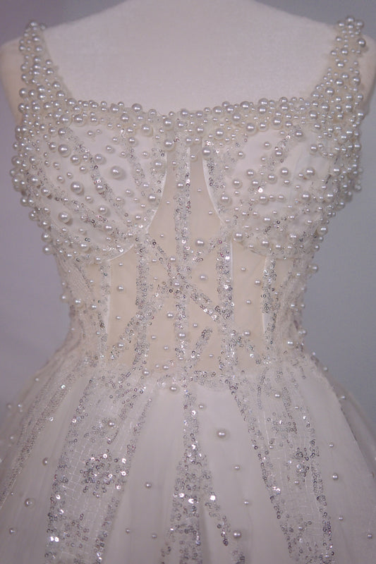 Crystal Petal A-Line Gown- Bridal