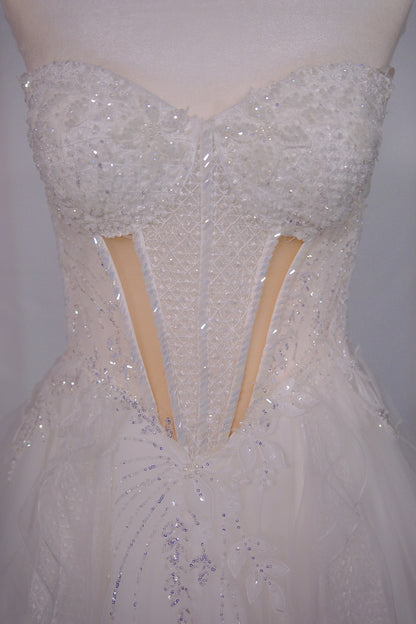 Frosted Bloom Corset Gown- Bridal
