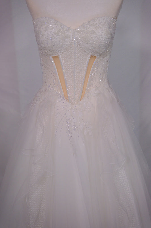 Frosted Bloom Corset Gown- Bridal