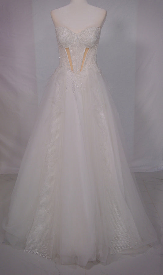 Frosted Bloom Corset Gown- Bridal