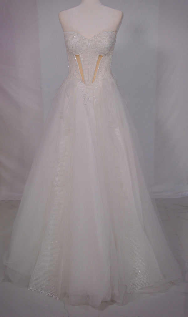 Frosted Bloom Corset Gown- Bridal