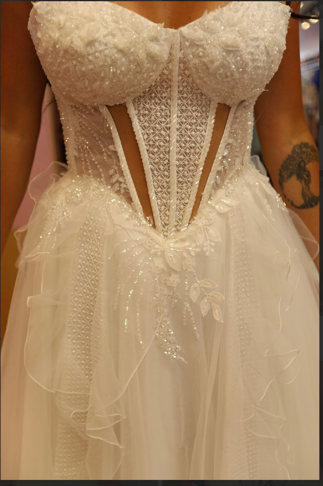 Frosted Bloom Corset Gown- Bridal