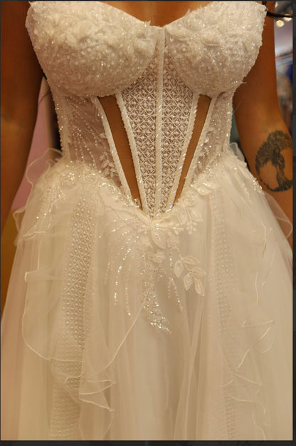 Frosted Bloom Corset Gown- Bridal