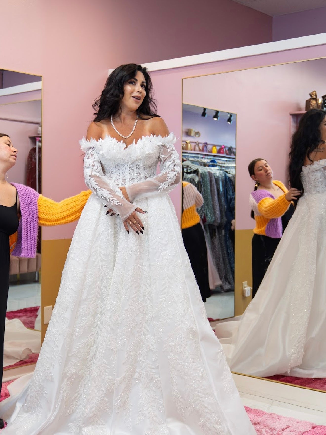 Seraphina Gown with Cape- Bridal