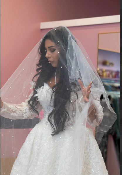 Seraphina Gown with Cape- Bridal