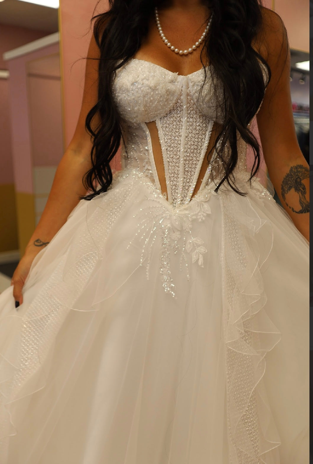 Frosted Bloom Corset Gown- Bridal