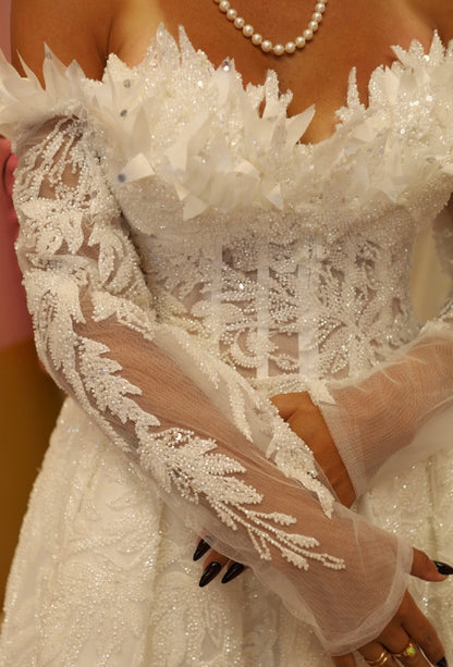 Seraphina Gown with Cape- Bridal