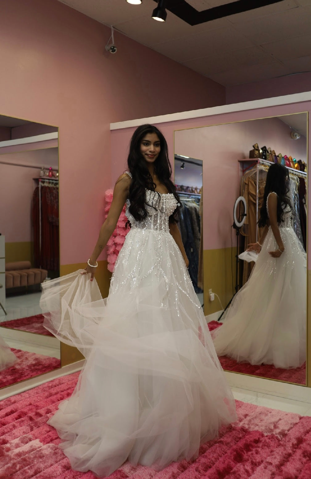 Crystal Petal A-Line Gown- Bridal