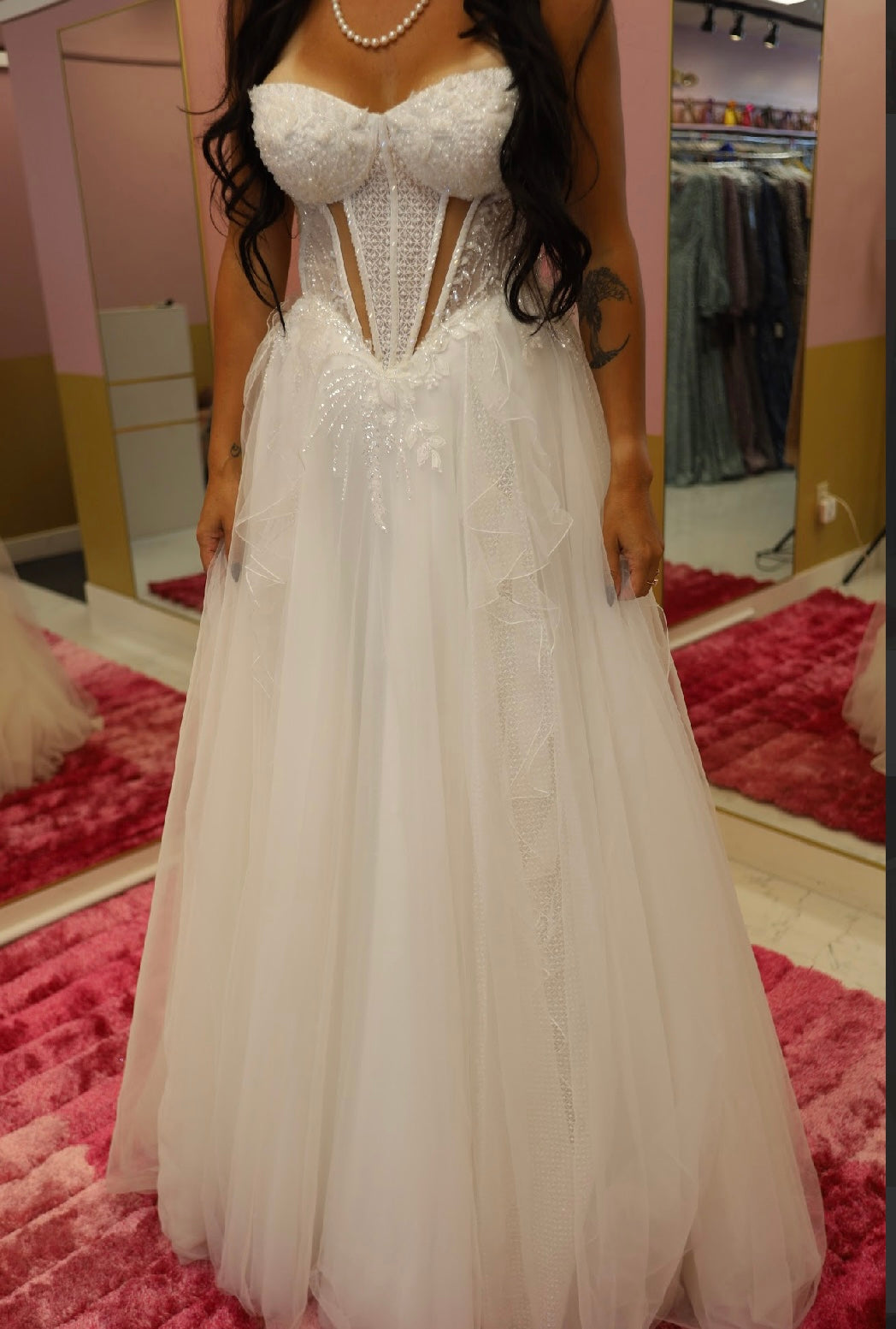 Frosted Bloom Corset Gown- Bridal