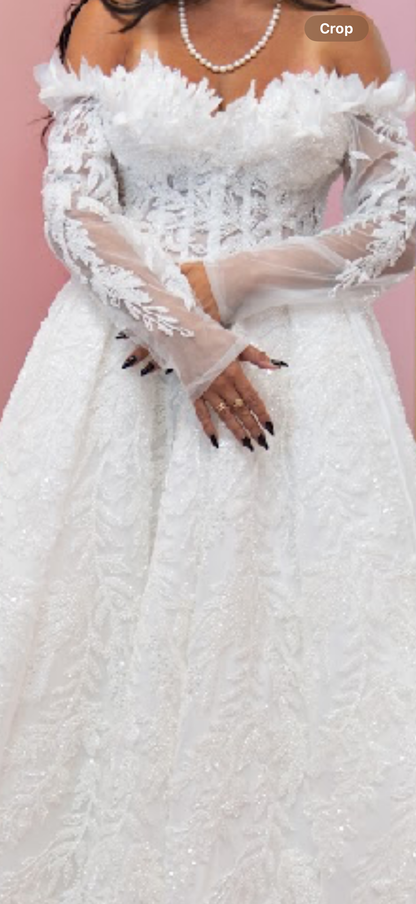 Seraphina Gown with Cape- Bridal