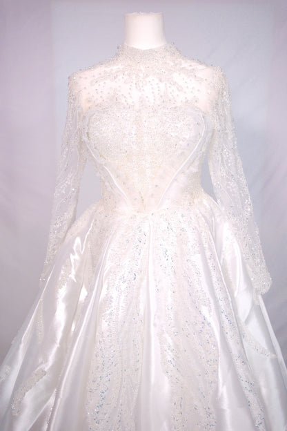 Crystal Reign High-Neck Gown- Bridal