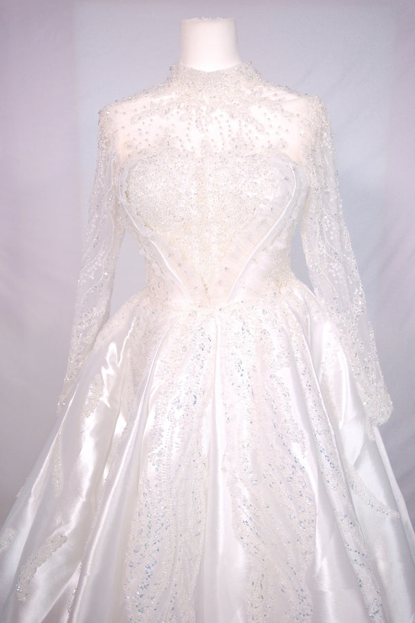 Crystal Reign High-Neck Gown- Bridal