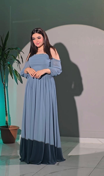 The Azure Whisper Gown