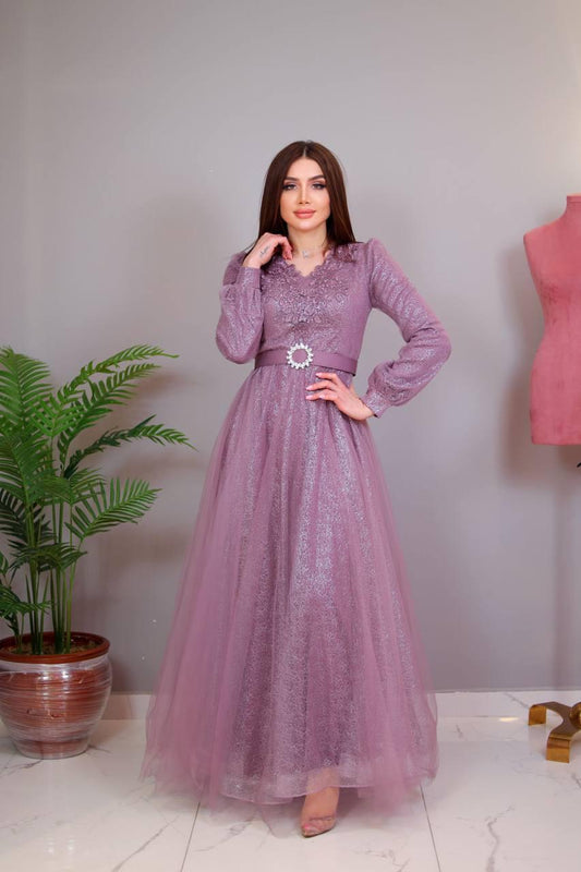 The Moonlit Orchid Gown
