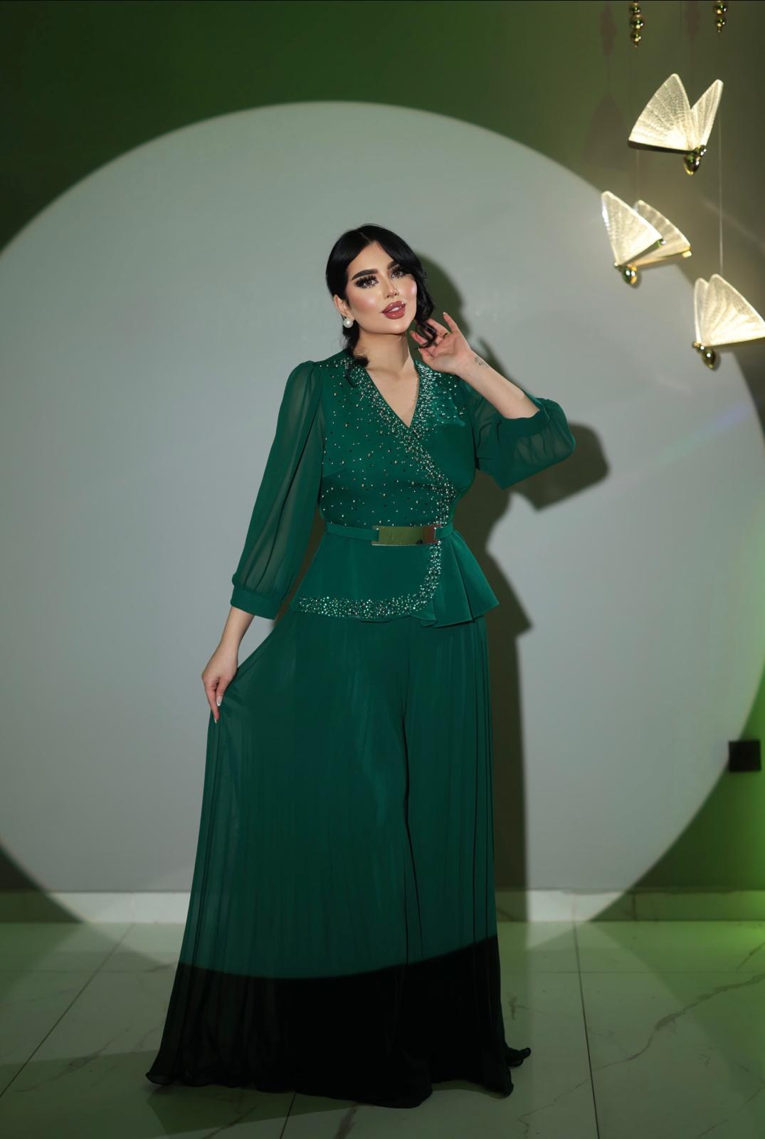 Luxe Pleated Two-Piece Set