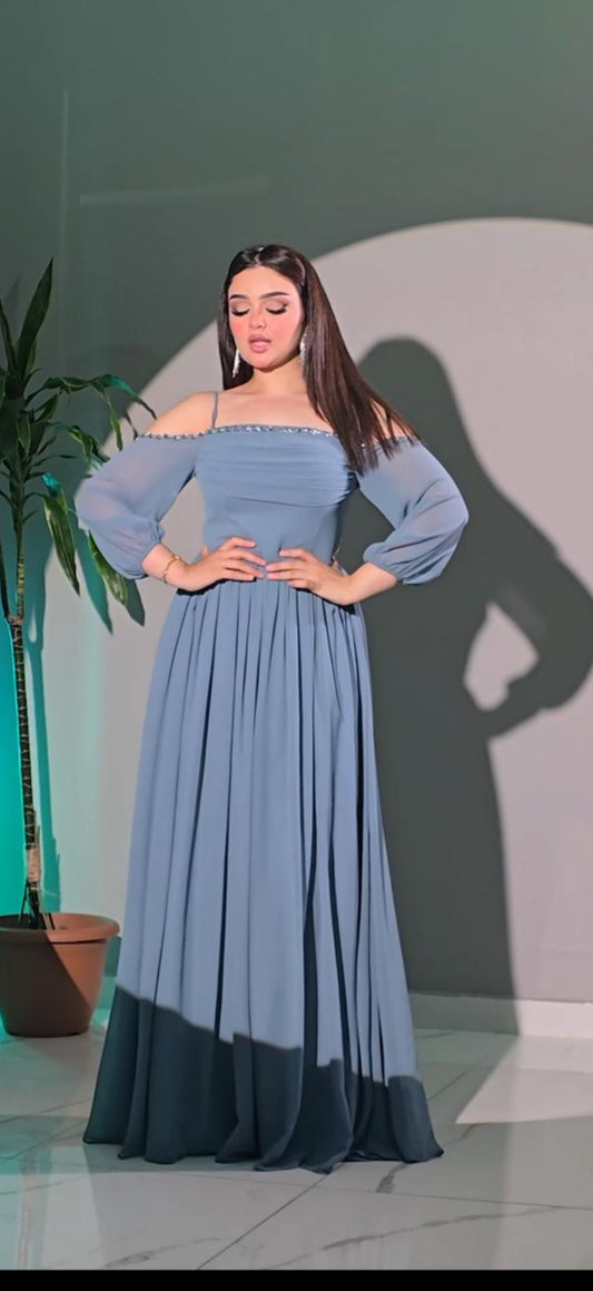 The Azure Whisper Gown