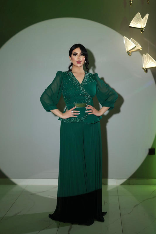 Luxe Pleated Two-Piece Set