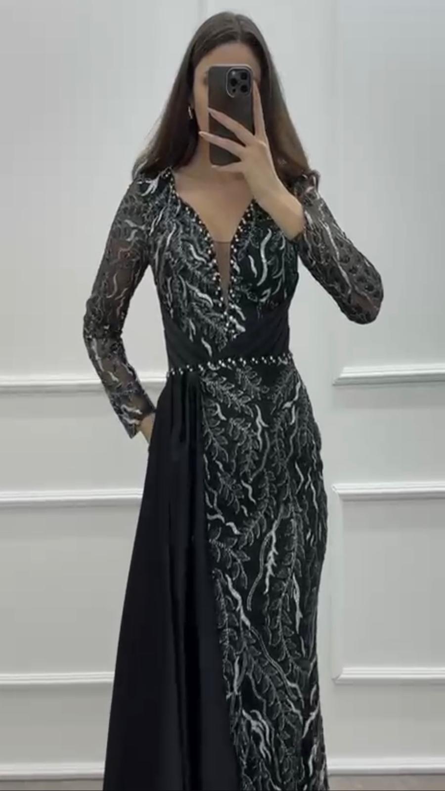 Obsidian Flame Gown