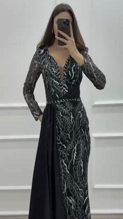 Obsidian Flame Gown