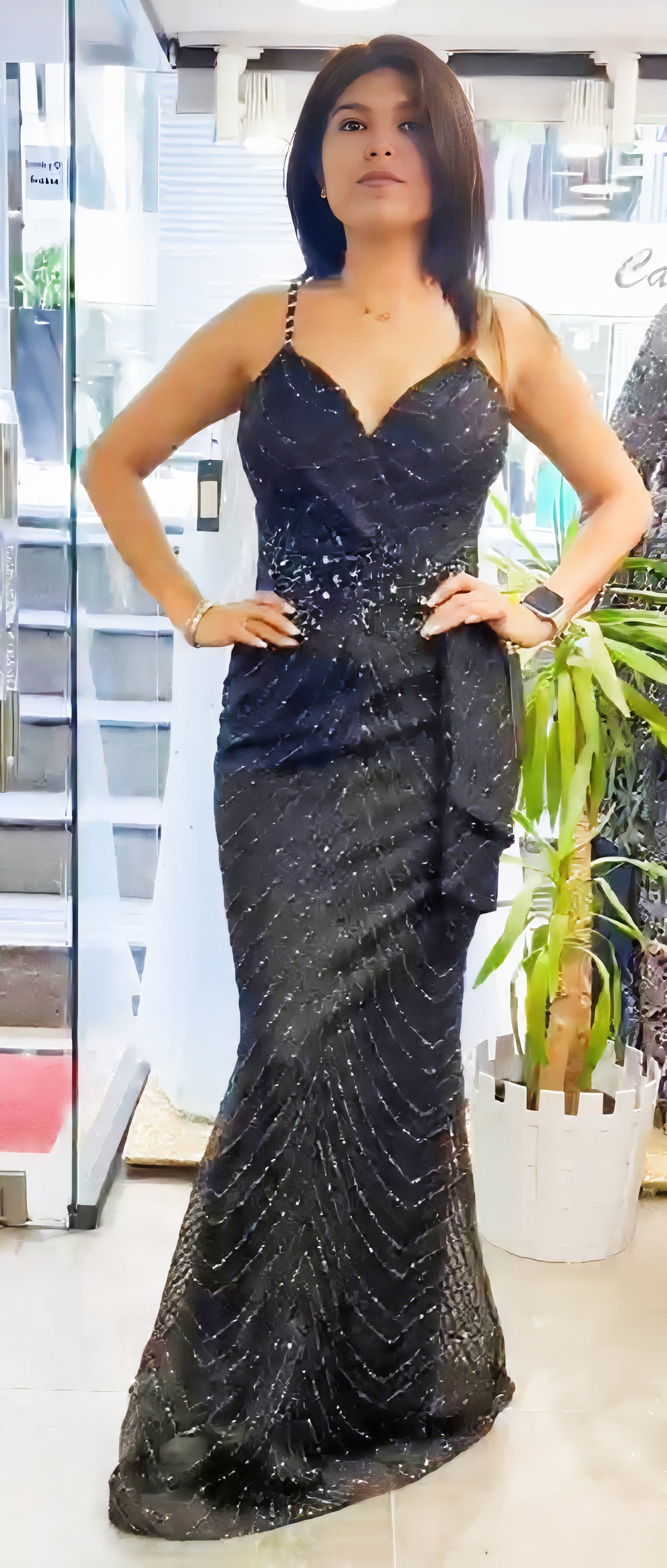 Nova Cascade Gown