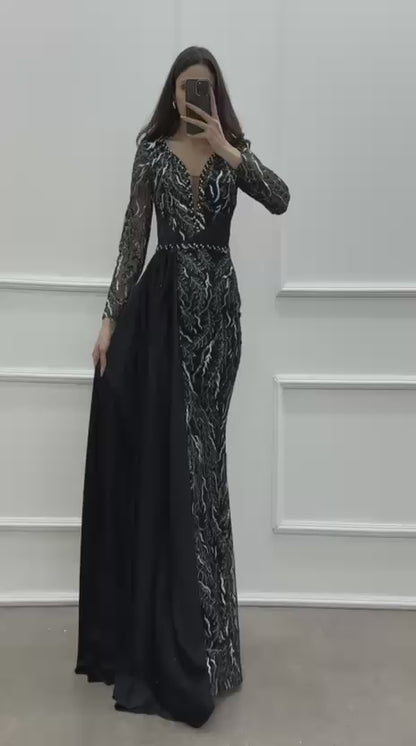 Obsidian Flame Gown