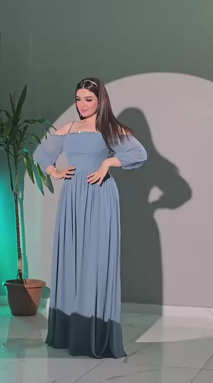 The Azure Whisper Gown
