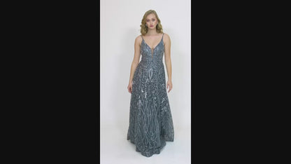 Celestial Elegance Gown with Intricate Beading - Couture