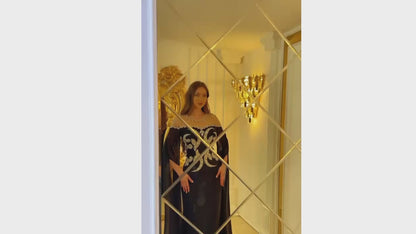 Lunara Beaded Illusion Gown